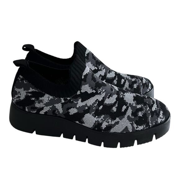 Bernie Mev FX Luna Slip-On Sneaker Women's 39/8.5 Pewter Camo Cushioned Comfort - Picture 1 of 5